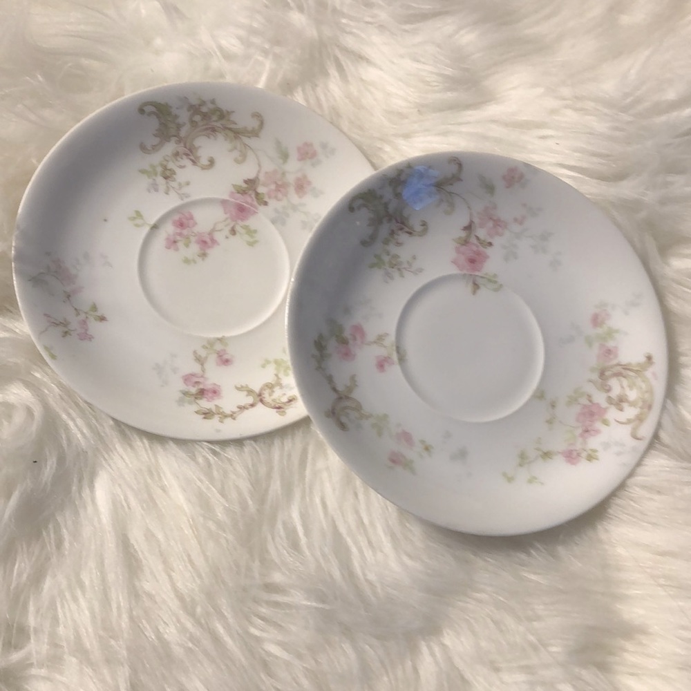 LIMOGES Saucers Set of 2